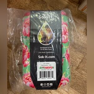 Sok-It Pink Peonies Can Sleeve